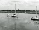anchored boats at keyhaven